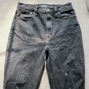 Black destructed Abercrombie jeans